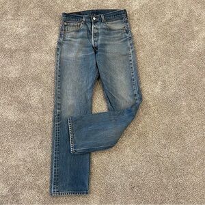 Levi Levi’s Men 32x34 Blue Denim Jeans 501 XX  VTG Vintage Cotton  Button Pants,